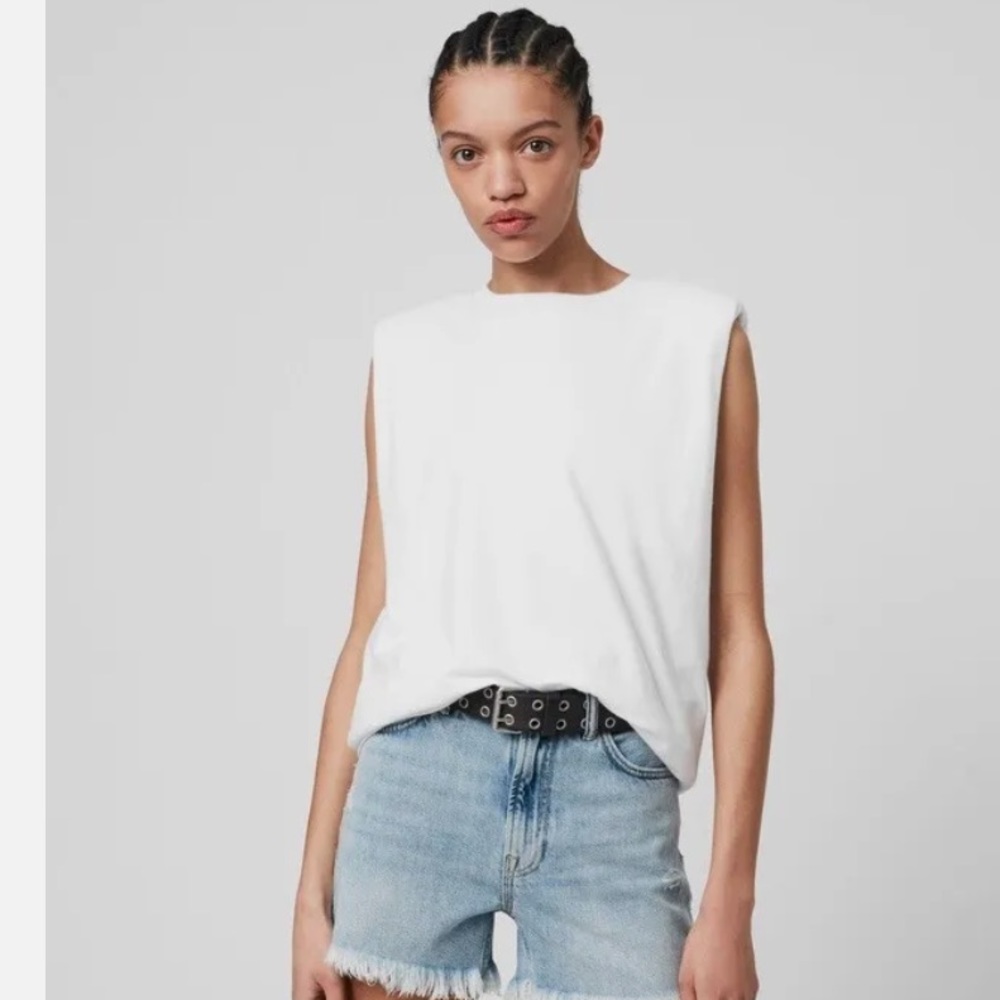 All saints, white muscle tee
